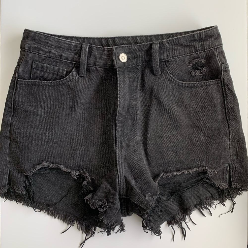 High Waisted shorts - black